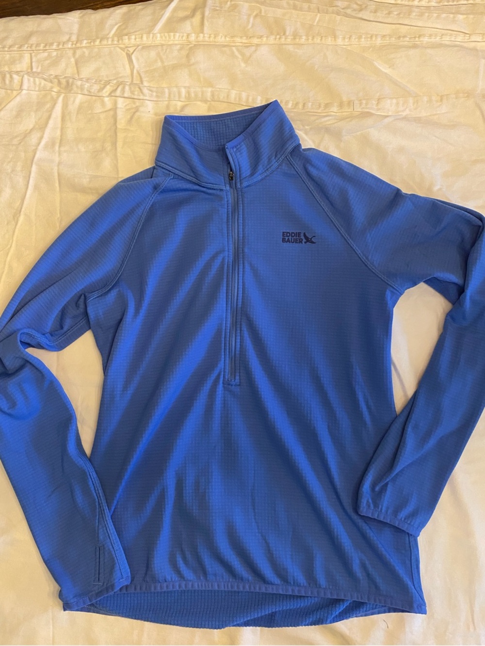 Eddie Bauer Royal Blue Half-Zip Performance Top